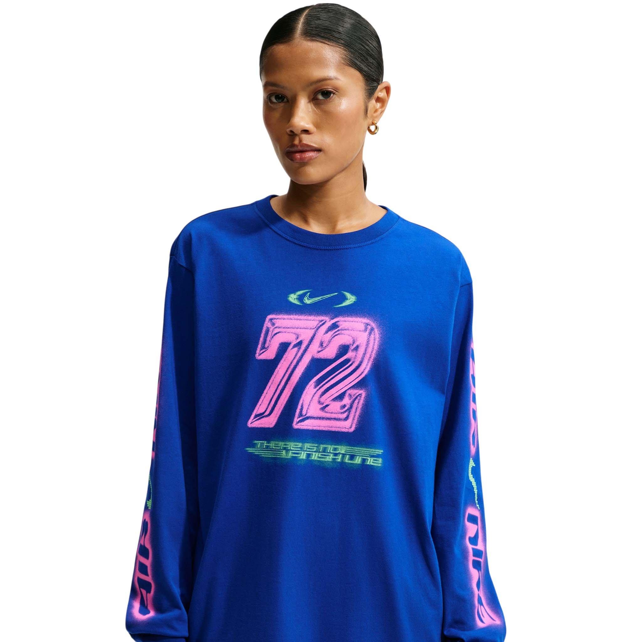 Nike Women's Sportswear Classic Oversized 72 Long Sleeve T-Shirt - Royal - ROYAL